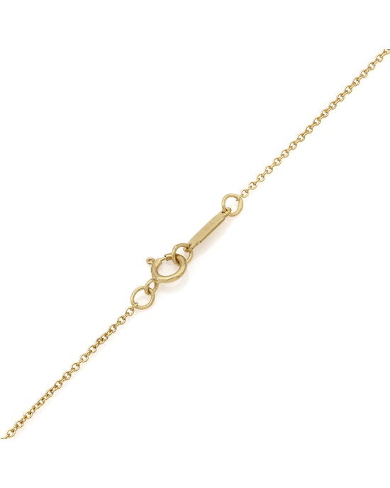 Tiffany & Co. Ribbon Drop On Cable Necklace